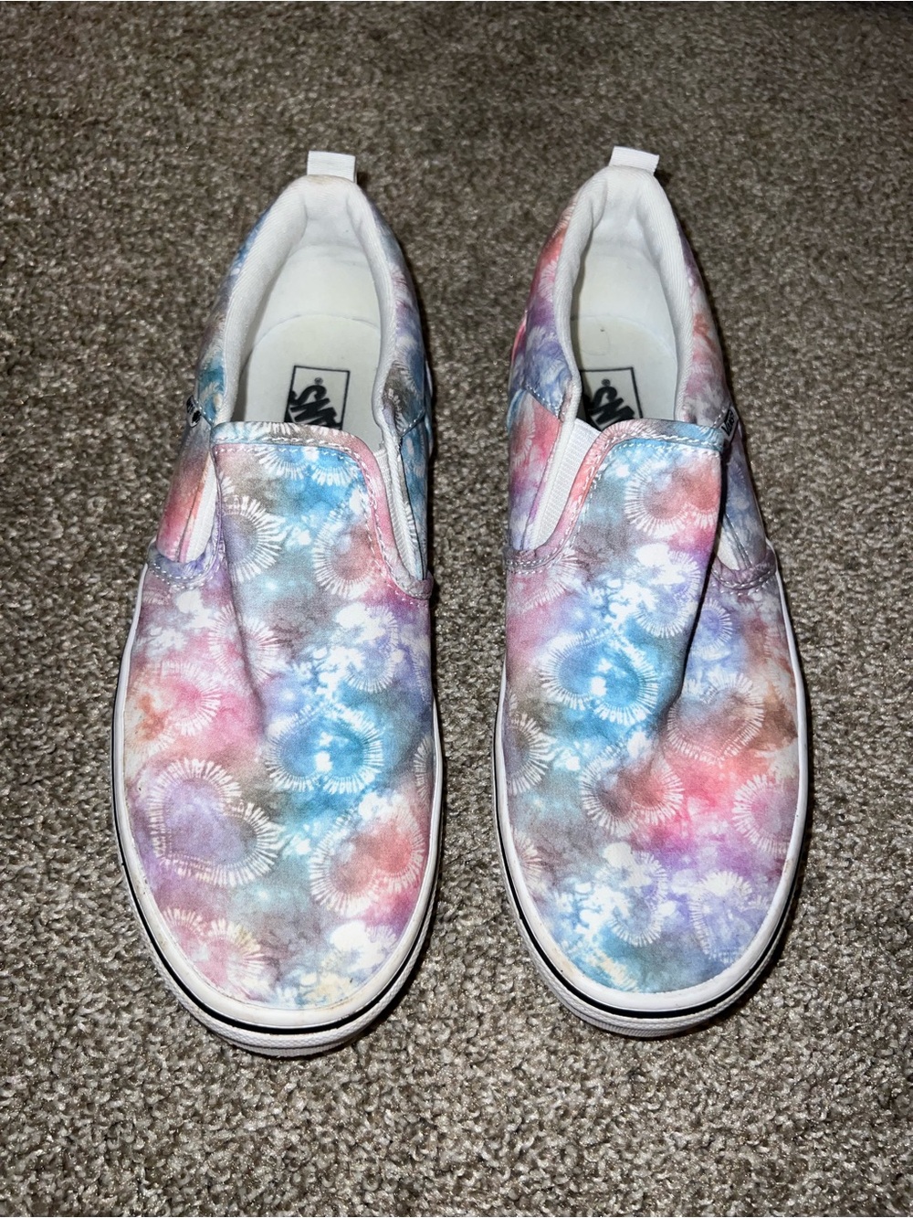Kids Vans Asher Heart Tie-Dye Sneaker